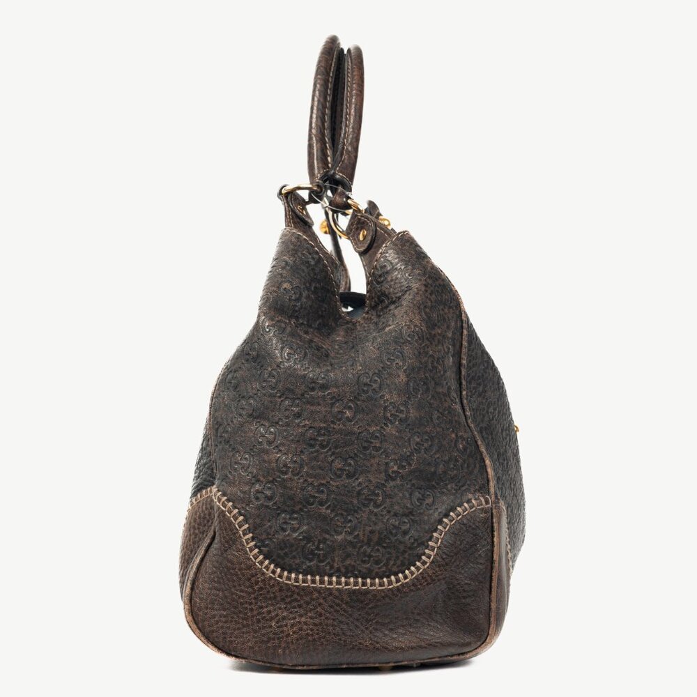 Gucci New Pelham Brown Guccissima Leather Large Shoulder Bag - Picture 3 of 13